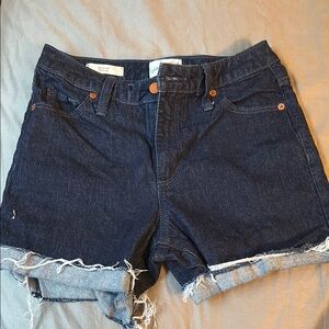 Universal Thread Blue Jean Shorts with Frayed Hem
